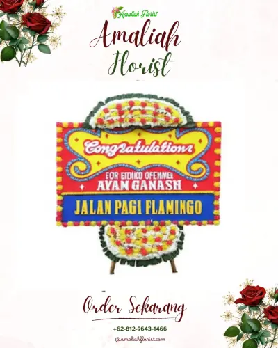 Bunga Papan Congratulation di Kebandingan